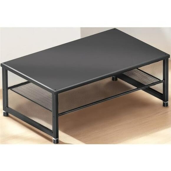 Monitor stand riser desk organizer laptop printer stand office accessories black - Picture 8 of 8